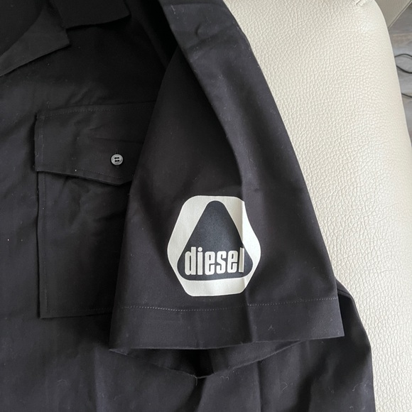 NWT - Diesel Men’s Bowling Shirt with Utility Logo - Size 52 / XL - Picture 6 of 10